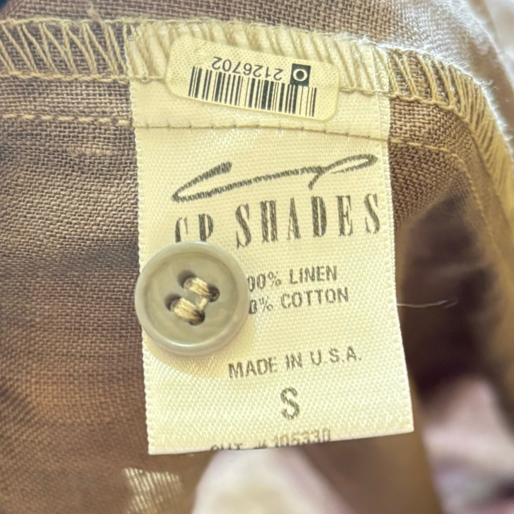 CP Shades Linen Brown Tunic Dress - Picture 6 of 6
